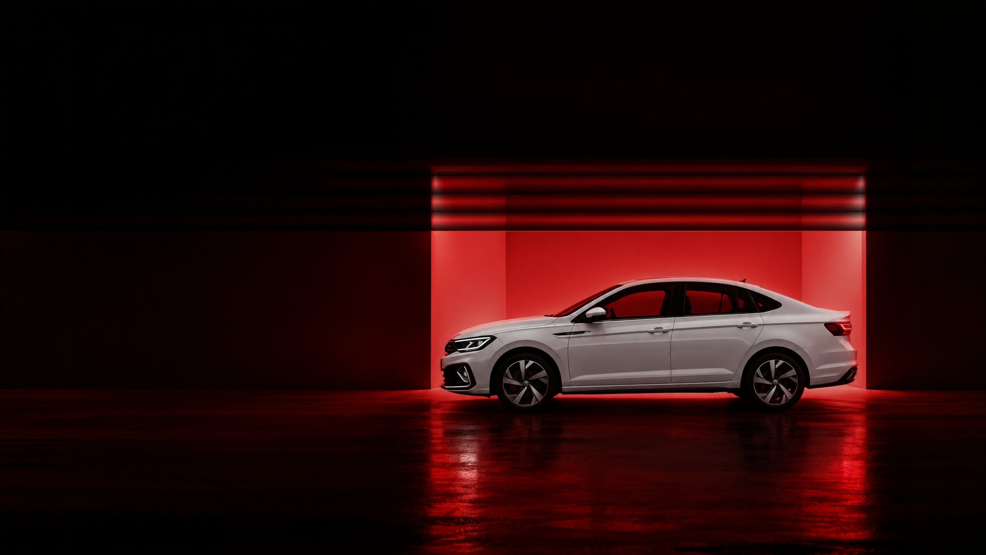 Mr Sukh automotive content - sports car under dramatic ambient lighting